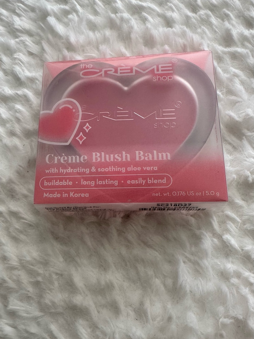 The Crème Shop Pink Crème Blush Balm - Hydrating Pink Tint